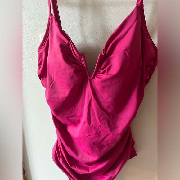 Magenta One Piece Suit - Picture 2 of 4